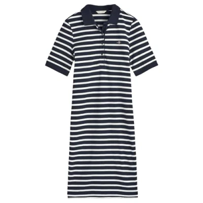 Abbildung von GANT Shield Dress Freizeitkleid, Damen, Größe: Small, Evening blue
