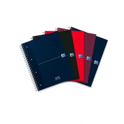 Abbildung von Oxford Collegeblock A4, kariert, 240 Seiten, European Book, 3 Register, 4 Farben, 5 Stück