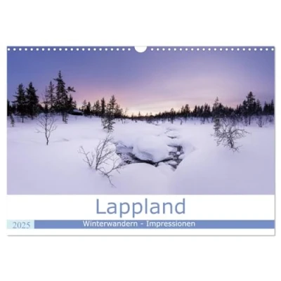 Abbildung von Lappland Winterwandern Impressionen (Wandkalender 2025 DIN A3 quer), CALVENDO Monatskalender