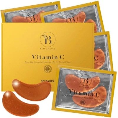 Abbildung von Augenpads gegen Augenringe (30 Paare) Eye Pads mit Vitamin C &amp; Hyaluron Patches zur Entfernen Under für Hydratation Tränensäcke