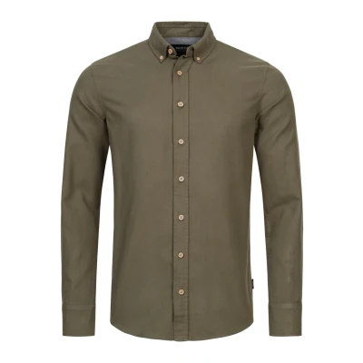 Abbildung von Indicode Jeans Langarm Riverside Hemd, Herren, Größe: Small, Army