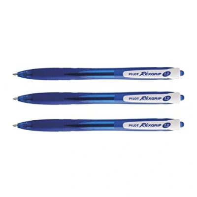 Abbildung von 10 x Pilot Kugelschreiber Rex GRIP Begreen B BRG 10B BG blau