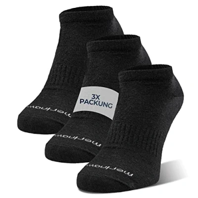 Abbildung von Giesswein Merino WOOL Sneaker Socks 3ERPACK Socken, Größe: 39 42, Schwarz