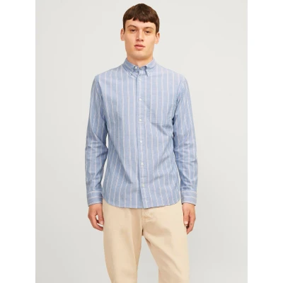 Abbildung von Jack &amp; Jones Premium Brook Oxford Hemd, Herren, Größe: Large, Chambray blue
