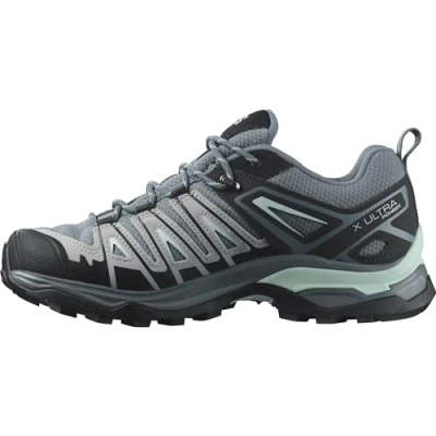 Abbildung von Salomon X Ultra Pioneer Gore Tex Damen Wanderschuhe, Alle Wetterbedingungen, Sicherer Fußhalt, Stabil und gedämpft, Stormy Weather, 41 1/3