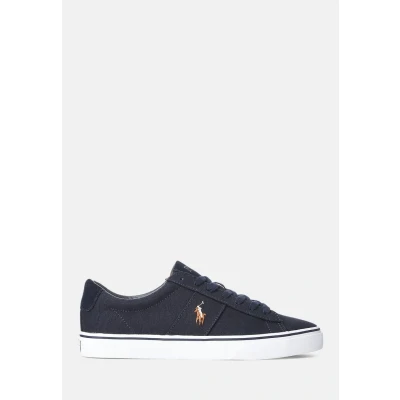 Abbildung von Polo Ralph Lauren Sayer Canvas Trainer Sneaker low, Herren, Größe: 40, Dunkelblau Schuhe
