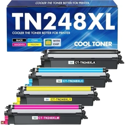 Abbildung von TN248 MFC L3740CDW TN248XL TN 248XL Toner: Kompatibel für L3760CDW 248 Brother DCP L3560CDW 248CMYK 248VAL L3740CDWE L8390CDW HL L3240CDW L3220CWE L3520CDW