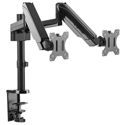 Abbildung von RICOO Monitor Halterung Tisch Gasdruckfeder für 17 32 Zoll, VESA Tischhalterung, Monitorarm TS3911, Monitorhalterung 2 Monitore Arm Bildschirmhalterung Bildschirm Halter, Arme Computermonitore