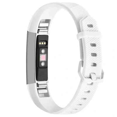 Abbildung von FitBit Alta HR Silikonarmband mit Schnalle Größe: Large Weiß