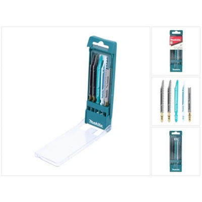 Abbildung von Makita Stichsägeblatt B 48527 Set 5 tlg. 60 77 mm Holz / Kunststoff Weic