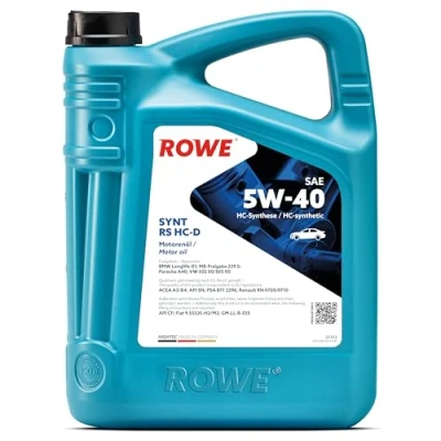Abbildung von ROWE 5 Liter HIGHTEC SYNT RS SAE 5W 40 HC D Motorenöl PKW Motoröl für Ottomotor, Dieselmotor