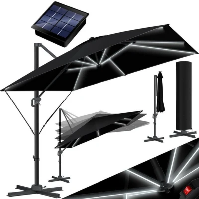 Abbildung von KESSER Ampelschirm, Sonnenschirm Ampelschirm SUN XL 300 cm Inkl. Abdeckung