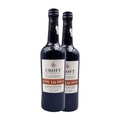 Abbildung von Croft Port Tawny Porto 10 Jahre 75 cl (Schachtel mit 2 Flaschen von cl)
