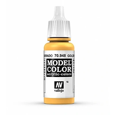 Abbildung von Vallejo, Model Color, Acrylfarbe, 17 ml goldgelb