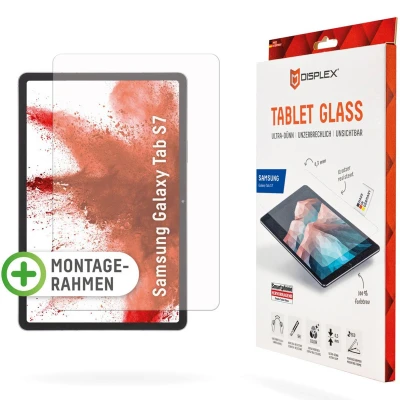 Abbildung von Samsung Galaxy Tab S9 Panzerglas Displex Tablet Glass Screenprotector Displayschutz aus Glas für das S7 / S8 FE Plus