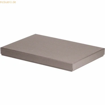 Abbildung von Rössler Papier 13521453490 Boxline Kartonage rechteckig, passend für DIN A4, Taupe, 1 Stück