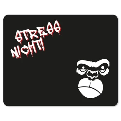 Abbildung von Mauspad mit Büro Spruch Gorilla Stress Nicht Motiv I 24 x 19 cm Mousepad in Standard Größe rutschfest lustig dv_1526