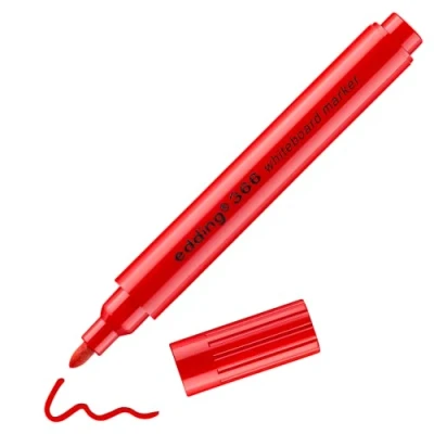 Abbildung von 10 x edding Whiteboardmarker mini 366 rot