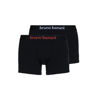 Abbildung von Bruno Banani 2 PACK Flowing Panties, Herren, Größe: Small, Schwarz/logo