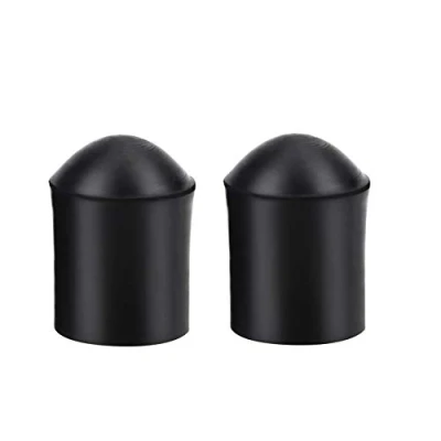 Abbildung von Double Bass Endpin Protector 2 Stück Rubber Tip Stopper Schwarzes Endkappenzubehör