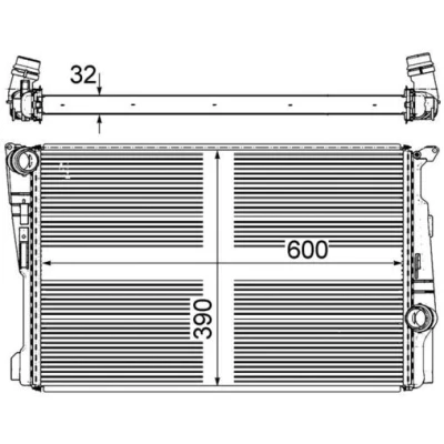 Abbildung von Kühler, Motorkühlung MAHLE ORIGINAL CR 876 000P