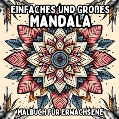 Abbildung von Einfaches und Großes Mandala Malbuch für Erwachsene: Einfache Große Mandalamotive zum Entspannenden Stressfreien Ausmalen