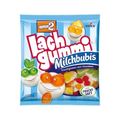 Abbildung von nimm2 Lachgummi Milchbubis 1 x 225g Fruchtgummi mit Fruchtsaft, Vitaminen und Milch