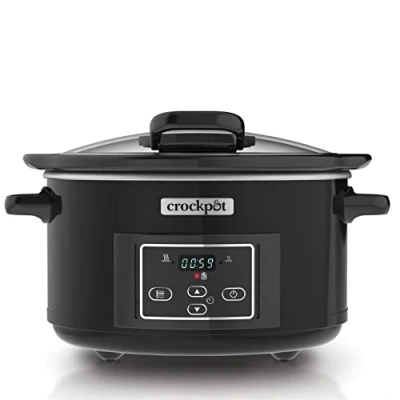 Abbildung von Crock Pot CSC052X, Schwarz, Silber, Glas