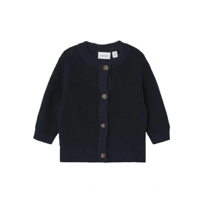 Abbildung von Name it Nbnbubba CARD Unisex Strickjacke für Kinder, Größe: 50, Dark sapphire
