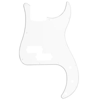 Abbildung von Musiclily 13 Löcher Precision Bass Pickguard P Schlagbrett für 4 Saiter Fender American/Mexican Standard Bass,3 lagig Weiß