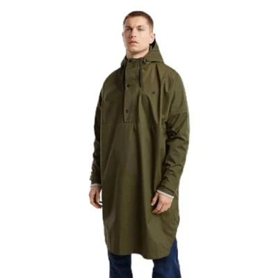 Abbildung von G Star RAW Men&#039;s Rain Poncho, Mehrfarben (shadow Olive/gs grey D25398 D606 G767), L