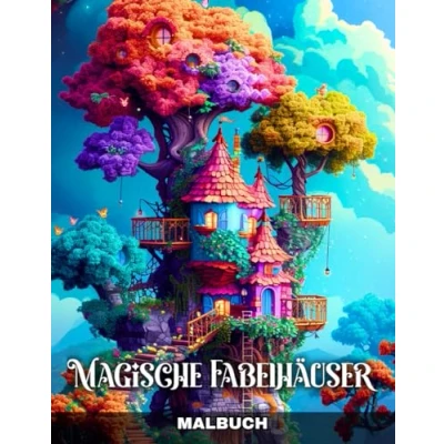 Abbildung von Magische Fabelhäuser Malbuch: Fantasy Ausmalbuch für Erwachsene und Jugendliche mit Mystische Feenhäuser zur Entspannung zum Stressabbau