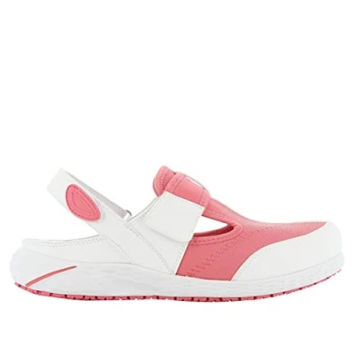 Abbildung von SAFETY JOGGER Sicherheitsschuhe für Damen 41 EU Rosa Aliza Leichter, Bequemer Klettverschluss Arbeitsschuh, ideal Pflege, Küche oder Innenbereich, Rrutschfest und Stoßdämpfend