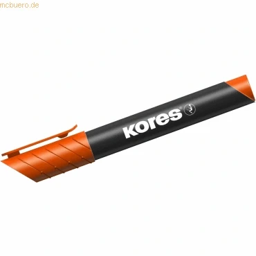 Abbildung von Kores K Marker XP1: Orangefarbene Permanentmarker, runde Spitze mit wasserfester und geruchsarmer Tinte, für alle Oberflächen