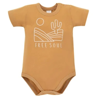Abbildung von Pinokio Baby Jungen Bodysuit Short Sleeve Underwear, Yellow Desert, 74 EU