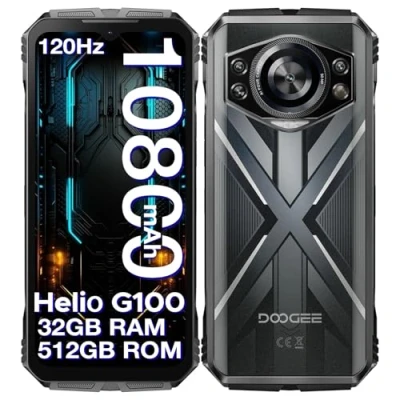 Abbildung von DOOGEE S Cyber Pro Outdoor Handy Android 14(2025), 32GB+512GB Smartphone Ohne Vertrag, 10800mAh 33W 50MP+32MP+20MP Nachtsicht Baustellenhandy,6.6&quot; FHD+ 120Hz Octa Core IP68/NFC/4G Dual SIM/OTG
