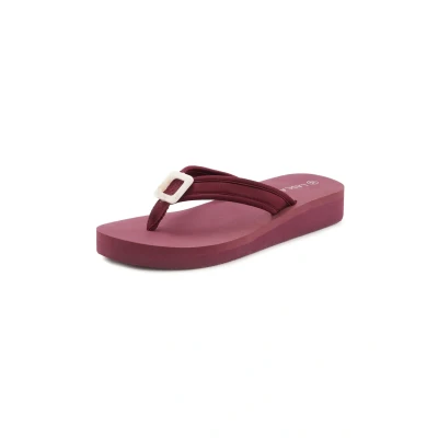 Abbildung von Lascana Zehentrenner Zehentrenner, Damen, Größe: 36, Bordeaux Schuhe