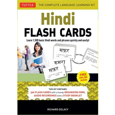 Abbildung von Hindi Flash Cards Kit: Learn 1,500 basic words and phrases quickly easily!: easily! (Online Audio Included)