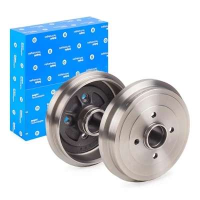 Abbildung von DELPHI BF574 Bremstrommel ohne ABS Sensorring, Radlager, Lager 244 NISSAN: Note II Hatchback, MICRA 4