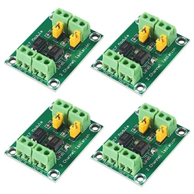 Abbildung von ALMOCN 4 x 2 Kanal Optokoppler PC817 Trennplatine Spannungswandler Adapter Modul 3,630 V Treiber photoelektrisches isoliertes (2 Optokoppler)