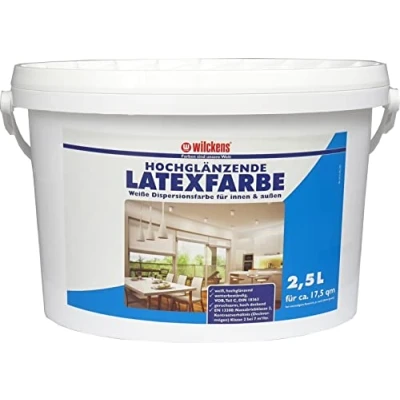 Abbildung von Wilckens Farben Latexfarbe hochglänzend 2,5 Liter
