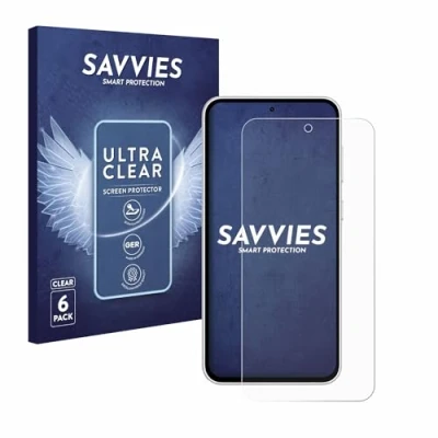 Abbildung von Savvies 6 Stück Schutzfolie für Samsung Galaxy S23 FE Displayschutz Folie Ultra Transparent