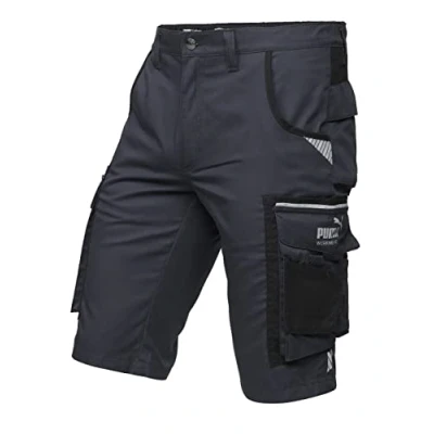 Abbildung von PUMA Workwear Arbeitsshorts PRECISION X mit vielen Taschen und Reflektoren für Herren