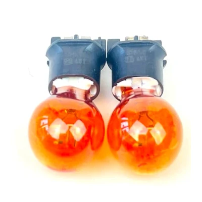 Abbildung von 2x Stück PW24W Amber/Orang 12V WP3.3x14.5/3 24W Glühlampe Halogen Auto Lampe