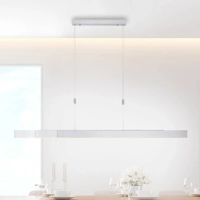 Abbildung von Paul Neuhaus LED Pendelleuchte Pendellampe PURE MOTO e SLIDE®, CCT Farbtemperaturregelung, Dimmfunktion, Memoryfunktion, 3xLED Board/13W/2700 5000K, warmweiß bis kaltweiß, elektrisch ausfahrbar dimmbar Fernbedienung
