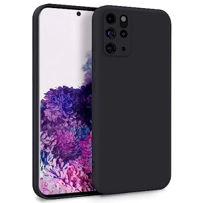 Abbildung von MyGadget Hülle für Samsung Galaxy S20 Plus Zweilagige Handyhülle mit Kameraschutz Cover Innenfutter &amp; Silikon außen Schwarz