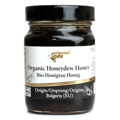Abbildung von 450 g Bio Schwarz Honigtau Honig aus Eichenblättern