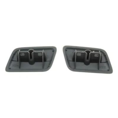 Abbildung von Scheinwerferabdeckungen, XEBRAD Frontstoßstange Scheinwerferwaschanlage Sprühdüse Jet Abdeckkappe, for Mitsubishi, Outlander XL 2010 2011 2012 2013 8264A139BA 8264A140BA(Black SET)