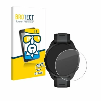 Abbildung von BROTECT Panzer Schutz Glas für Garmin Forerunner 165 9H Echtglas, Displayschutz