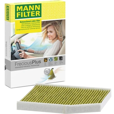 Abbildung von MANN FILTER FP 29 007 Innenraumfilter Aktivkohlefilter mit Polyphenol 284mm 232mm 30mm FORD: Transit Custom V362 Bus, Kastenwagen